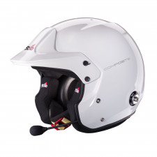 Capacete em material compósito Stilo Venti Trophy Plus branco no interior preto