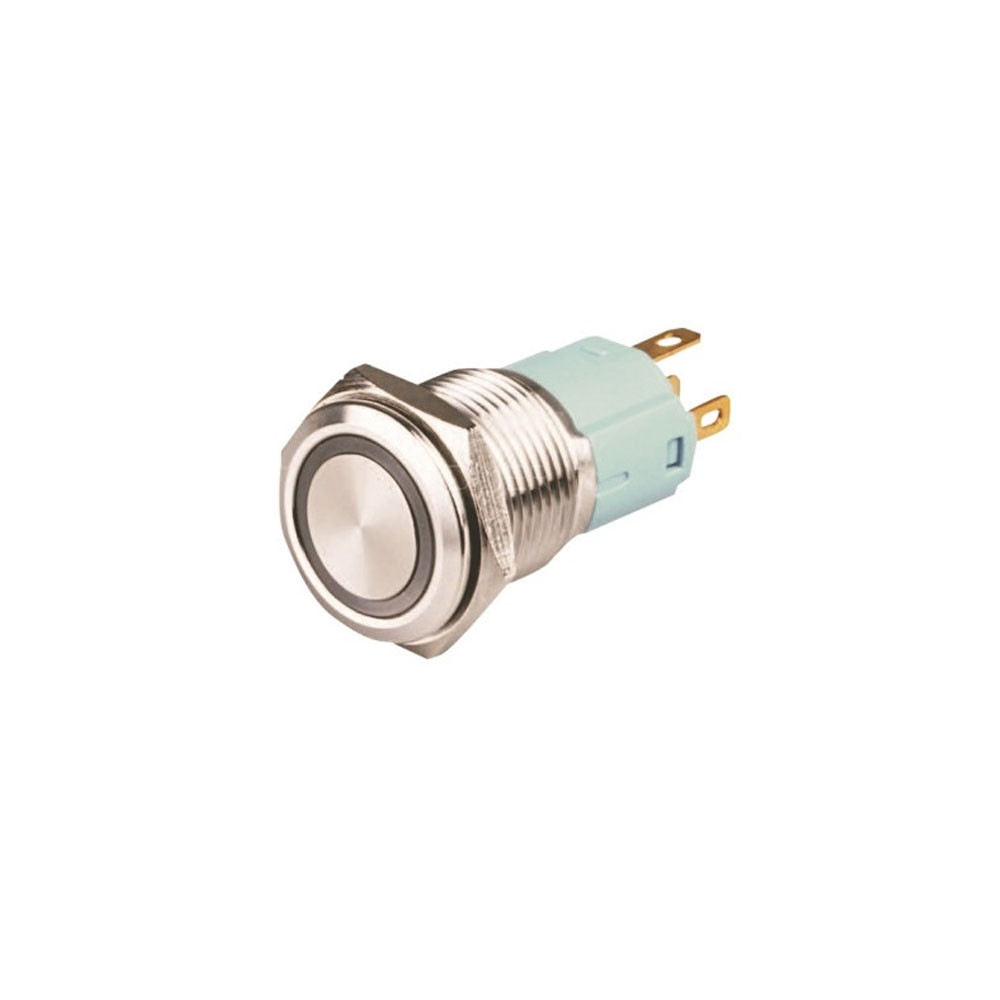 Cerradura de botón metálico y anillo de LED rojoArray