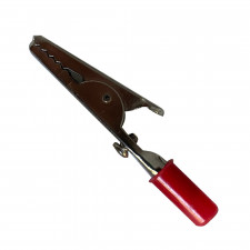 Pinza cocodrilo roja