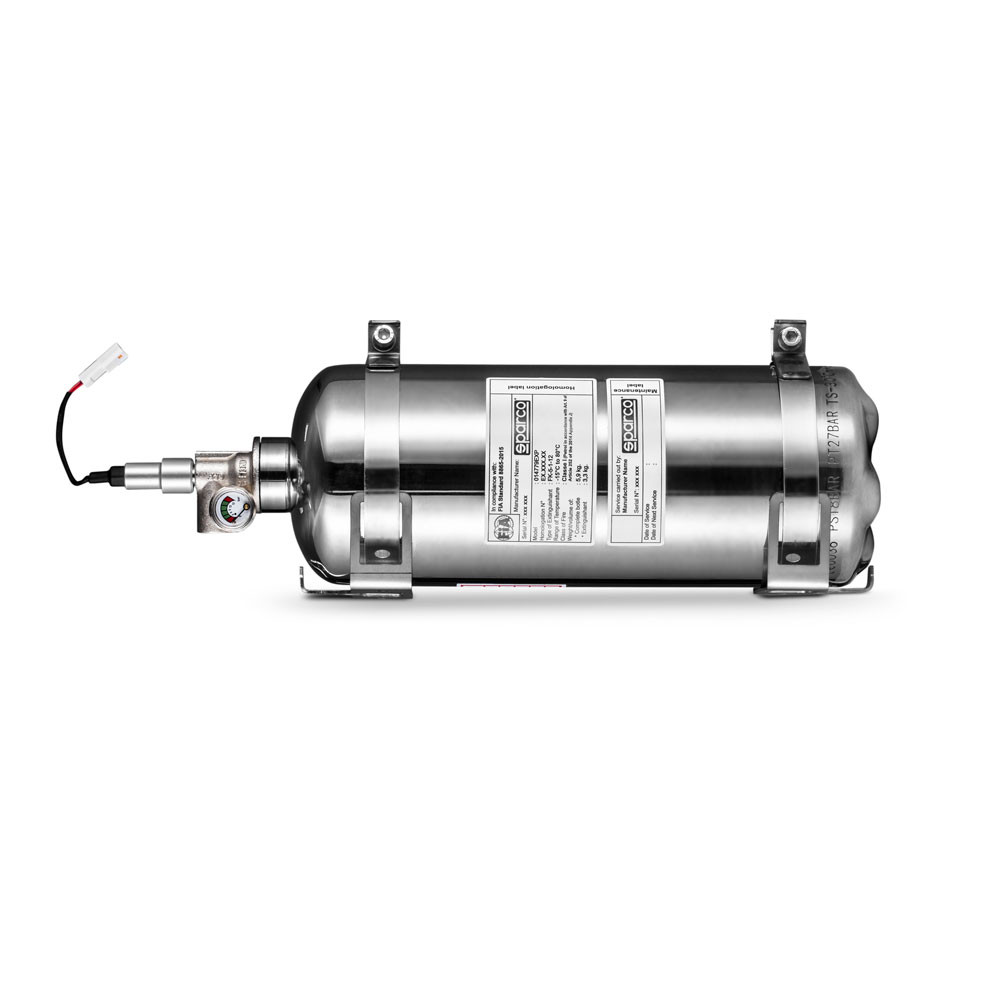 Extintor elétrico de aço inoxidável Sparco 2,5L FIA 8865Array