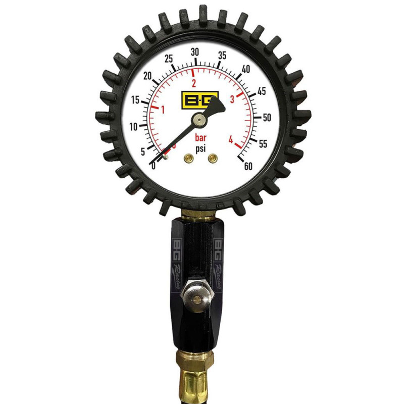 Manómetro de pressão dos pneus BG-Racing 0-60psi/0-4barArray
