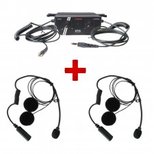 Embalagem 2x microfone / altifalante + unidade de controlo GT2i