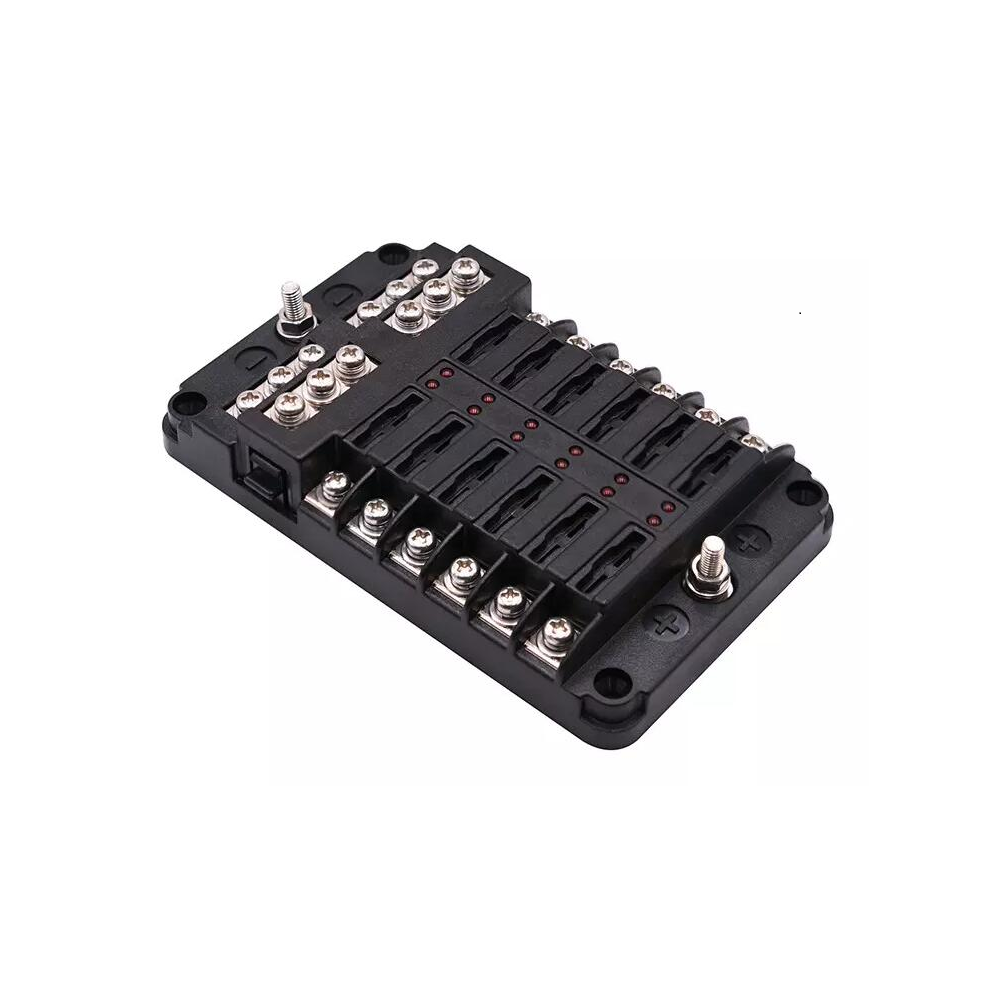 Porta-fusíveis com luzes de aviso 12 pcs. máx. 100AArray