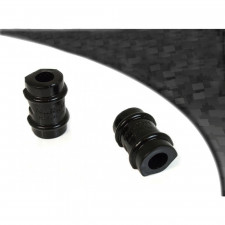 Barra estabilizadora preta Powerflex Silent-block 17mm Peugeot 205 / 309 GTI (2 peças)