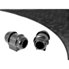 Barra estabilizadora dianteira Silent-block Powerflex preta Renault R5 GT Turbo (2 peças)
