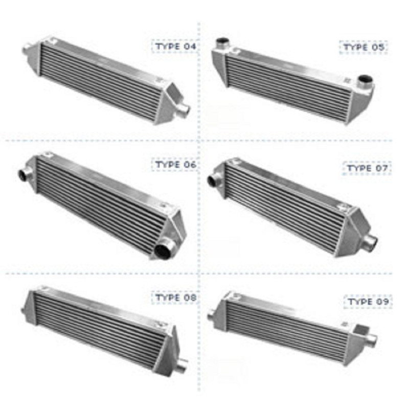 Intercooler universal FORGE Tipo 05 - 2 ligações superiores - 650x80x223mmArray