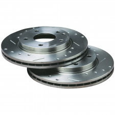Discos de freno BRATEX Grupo A ranurado perforado Renault Clio RS / Megane Delantero 280x24mm