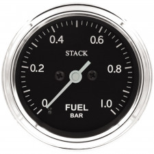 Manómetro Stack Classic 52mm presión gasolina 0-1b eléctrico