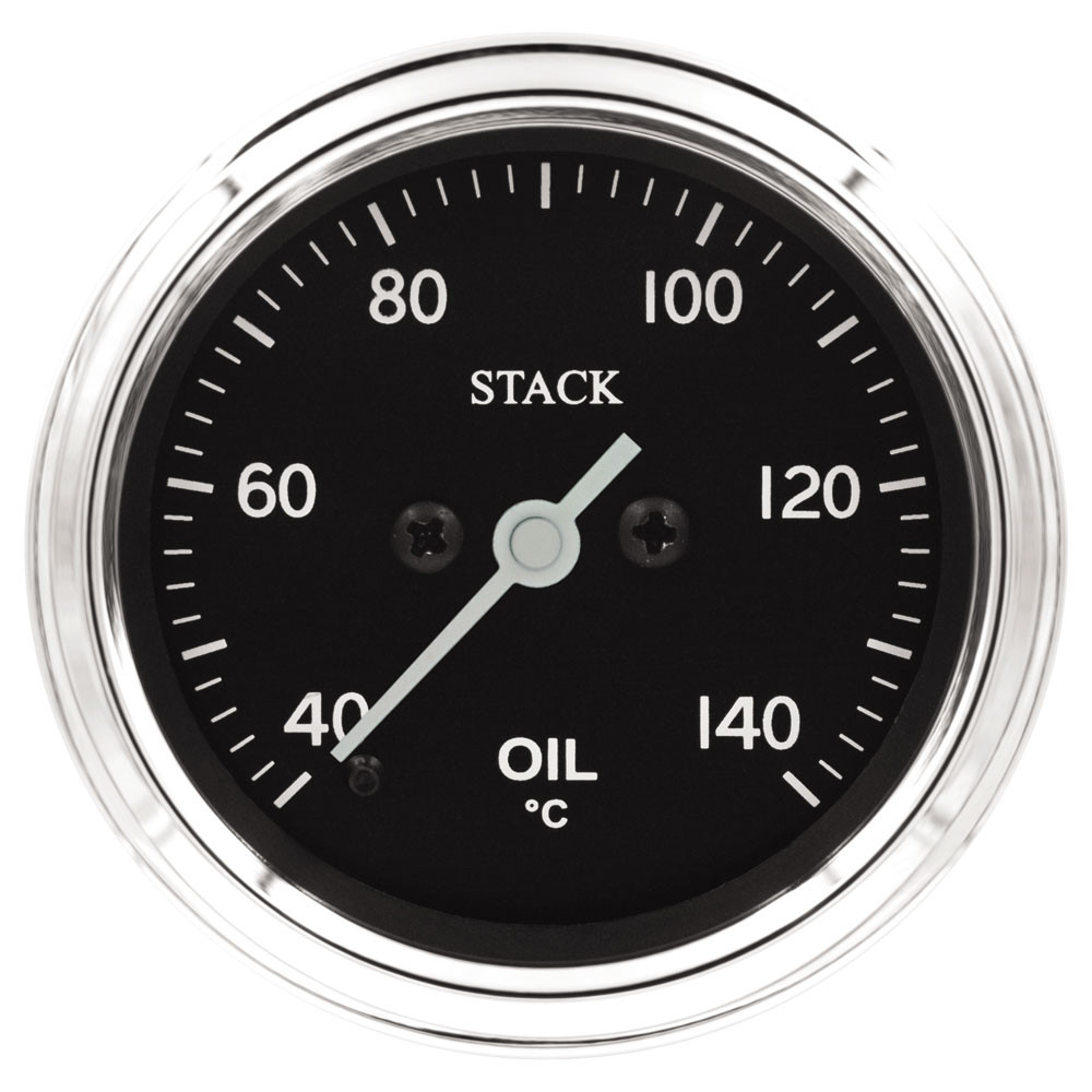 Manómetro Stack Classic 52mm temperatura do óleo 40-140°C 10x100 elétricoArray
