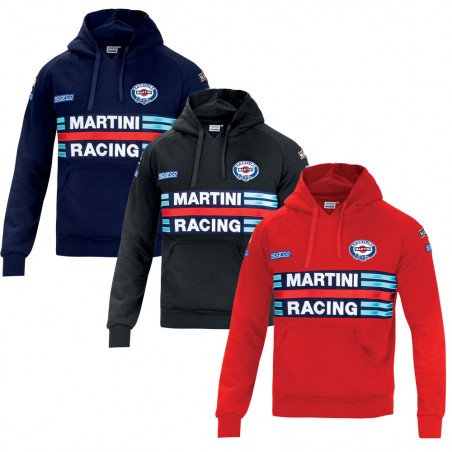 Camisola com capuz Sparco Martini Racing Réplica