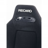 Asiento baquet Recaro Speed terciopelo negro / costuras plata