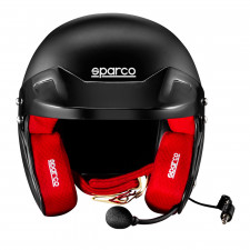 Casco jet Sparco RJ-i con interior rojo