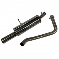 Sistema de escape Inoxcar em aço inoxidável Renault Megane II 1.6 16v 1x80mm