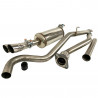 Linha de aço inoxidável Inoxcar Renault Twingo 2 RS1.6 16S Catback e Tubo Central e Silenciador Final x2