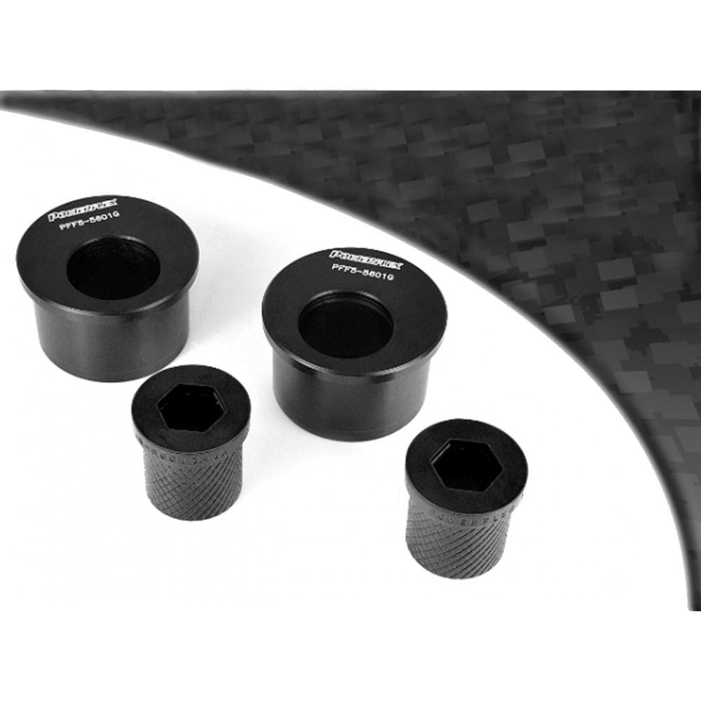 Silent Bloc Powerflex Preto Traseiro Triângulo Dianteiro, Rolagem de Cauda BMW E46 Série 3 (1999 - 2006)Array