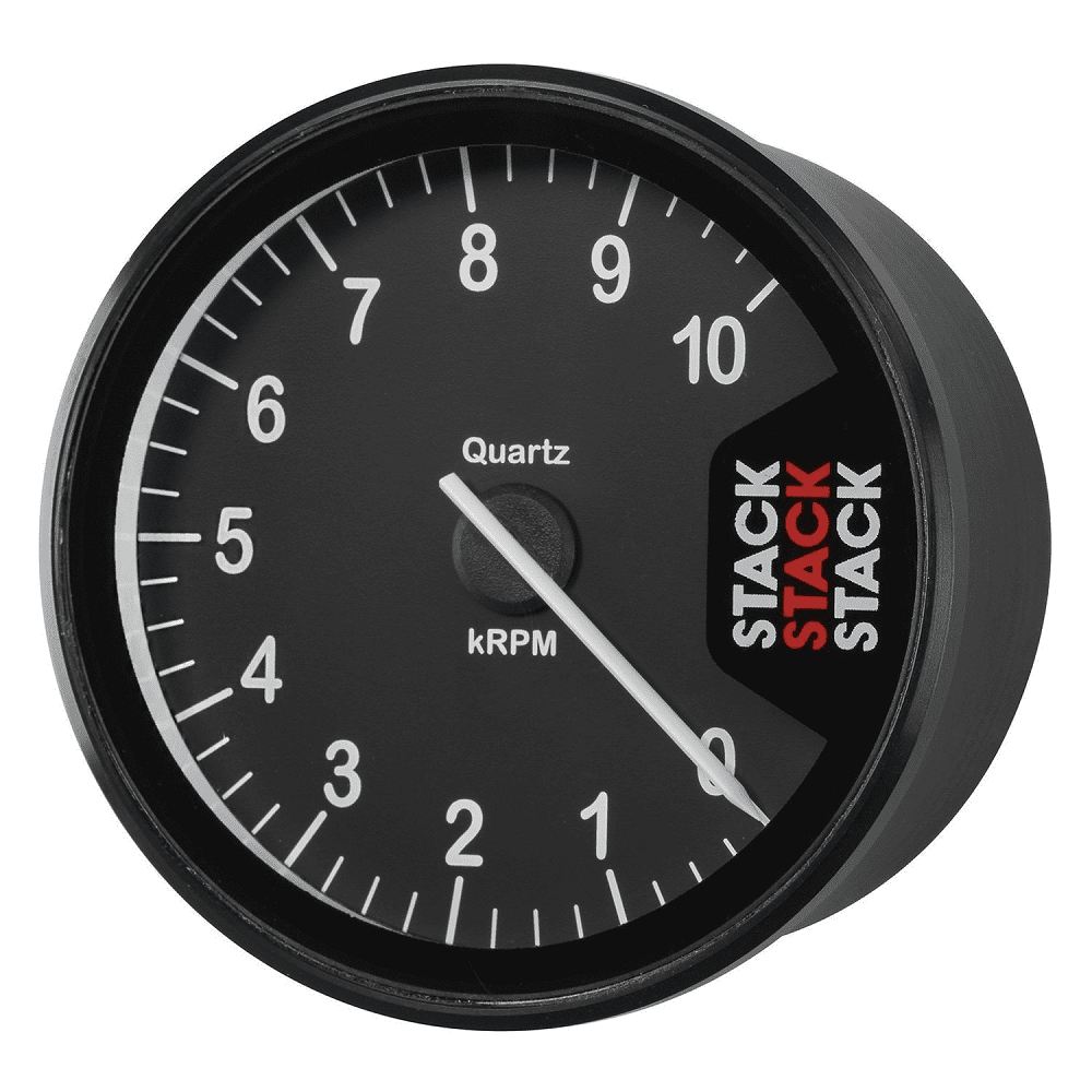 Cuentarrevoluciones Stack Clubman 0-10000RPM Diámetro 80 NegroArray