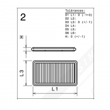 Filtro de Aire Green ALFA GUILLETTA 2.0 TD 83cv
