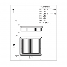 Filtro de ar verde Subaru Forester (SG) 2.0i