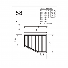 Filtro de Aire Green Volvo S60 I D5 2,4L 08/05-
