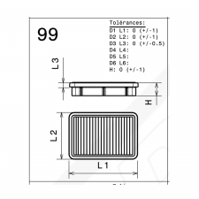 Filtro de aire GREEN FILTER NISSAN GT-R 35 GT-R 3,8L (Kit de 2 filtros) 16-
