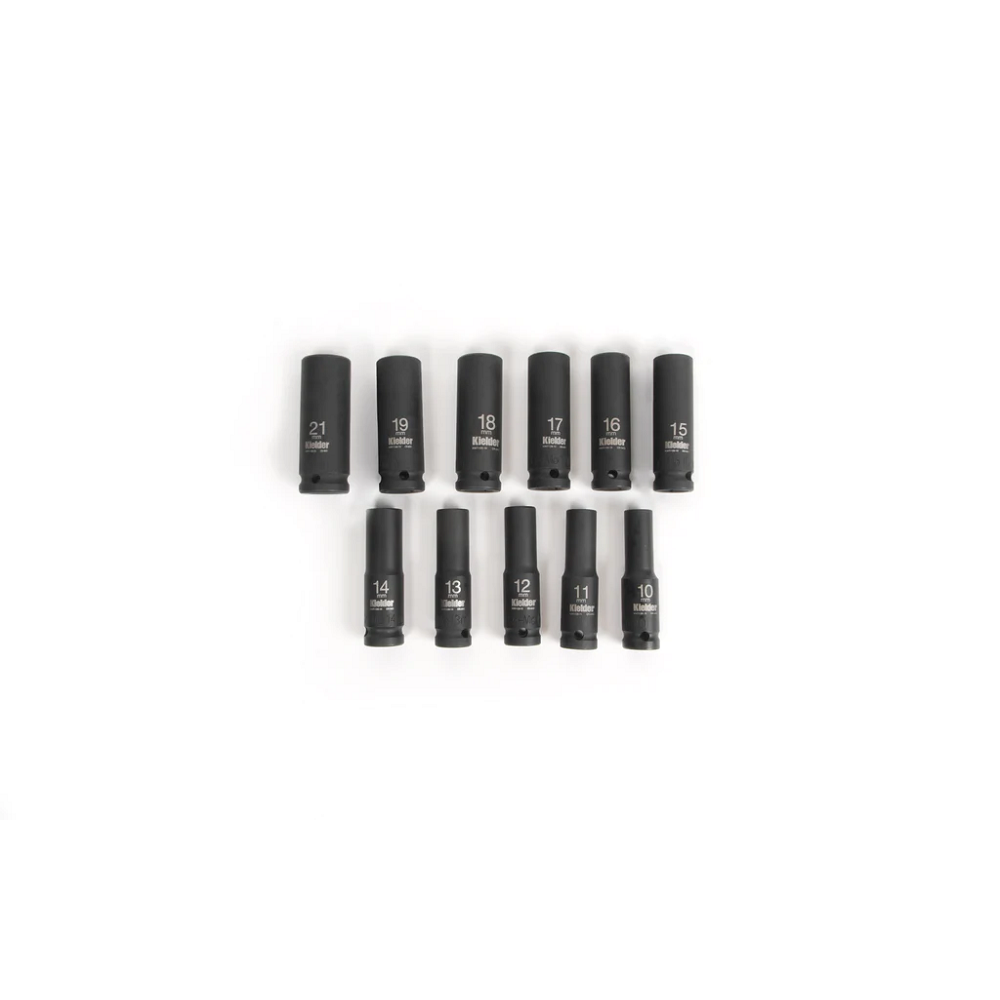 Conjunto de 11 chaves de caixa KIELDER 1/2" e 80 mm (10 a 21 mm)Array