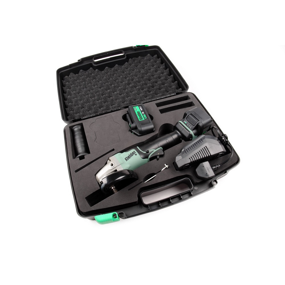 Kit de rebarbadora KIELDER 18V 115mm (com 2 baterias de 5.0Ah e carregador)Array
