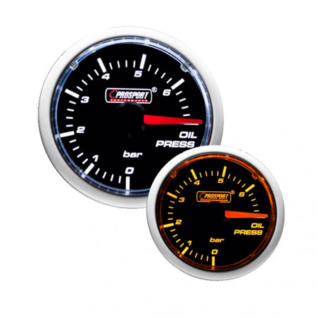 Manómetro Prosport Presión Aceite Diámetro 52mm 0 - 7 Bares + Sonda