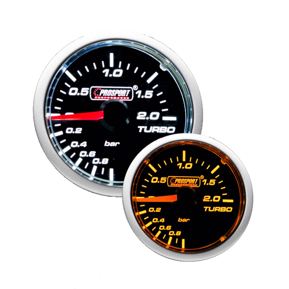 Manómetro de pressão Prosport Turbo Pressão 52mm Diâmetro -1 - +2 BarrasArray