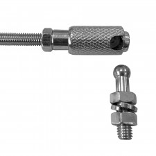 Rótulas metálicas de cierre rápido (par)