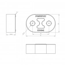 Silent-block Powerflex escape universal 81mm