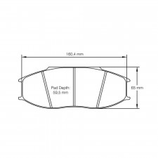 Pastillas de freno Pagid lapeadas S8092 RSL1,RSL2