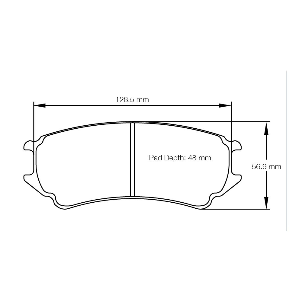 Pastilhas de travão Pagid lapidadas S8242 RSL19,RSL29Array