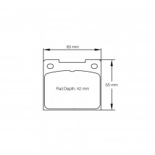 Pastillas de freno Pagid S3102 RS42,RS44