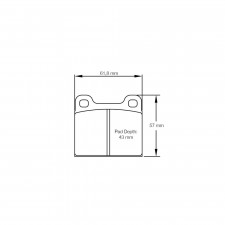 Pastilhas de travão Pagid S4304 RS14