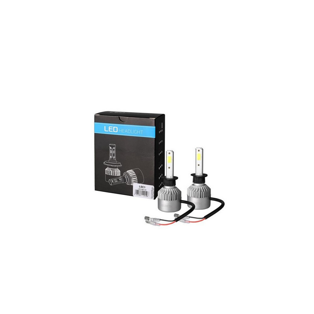 Kit 2 Lâmpadas Led H1 80W 9-32V 10000 Lumens 6500KArray