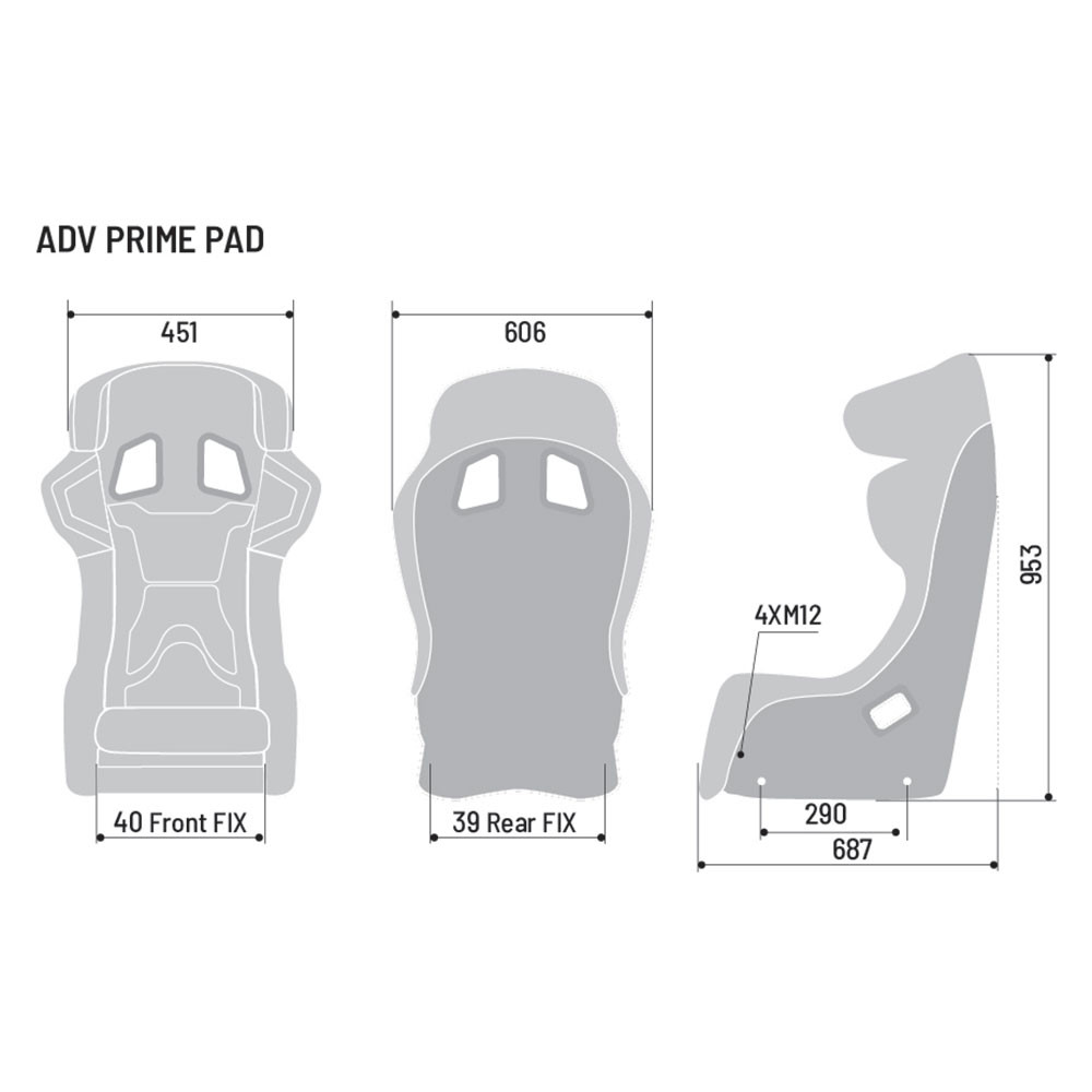 baquet almofadado Sparco ADV PrimeArray