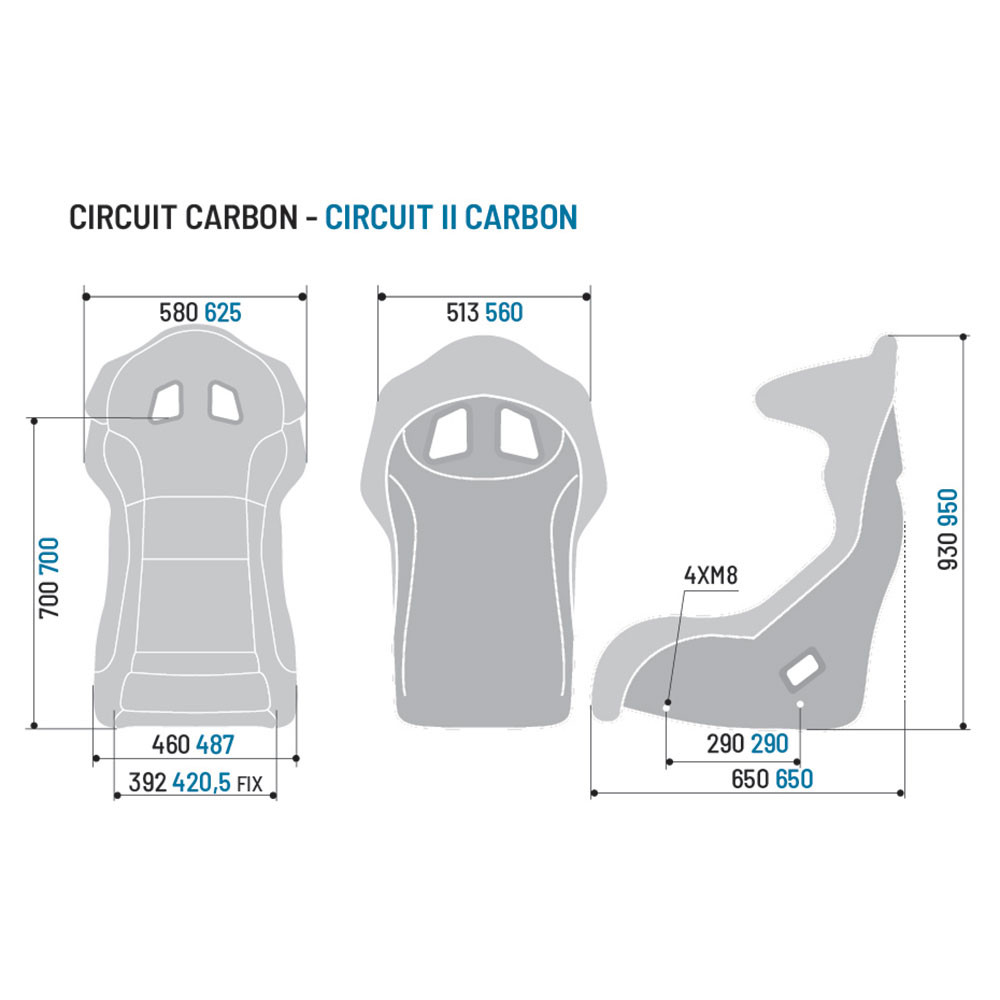 Asiento baquet Sparco Circuit II CarbonoArray
