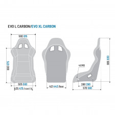 Asiento baquet Sparco Evo L Carbono