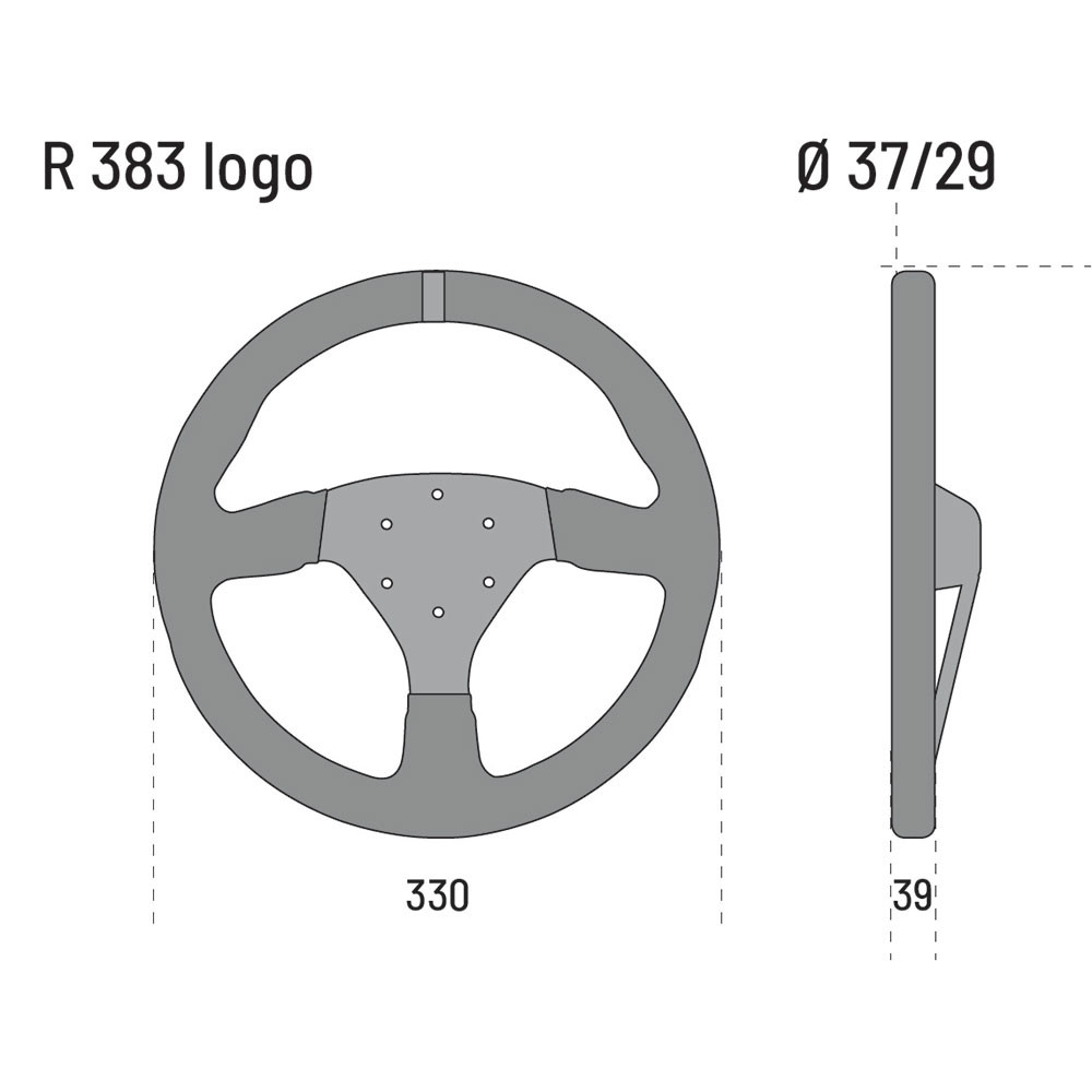 Volante Sparco 383 logo piel de gamuza negroArray