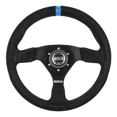Volante Sparco 383 logo piel de gamuza negro
