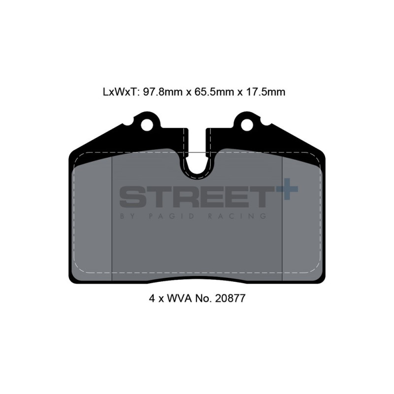 Pastillas de freno Pagid T8002 Street+Array