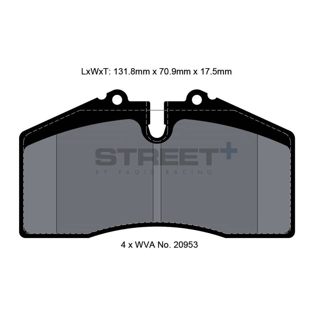 Pastilhas de travão Pagid T8003 Street+Array