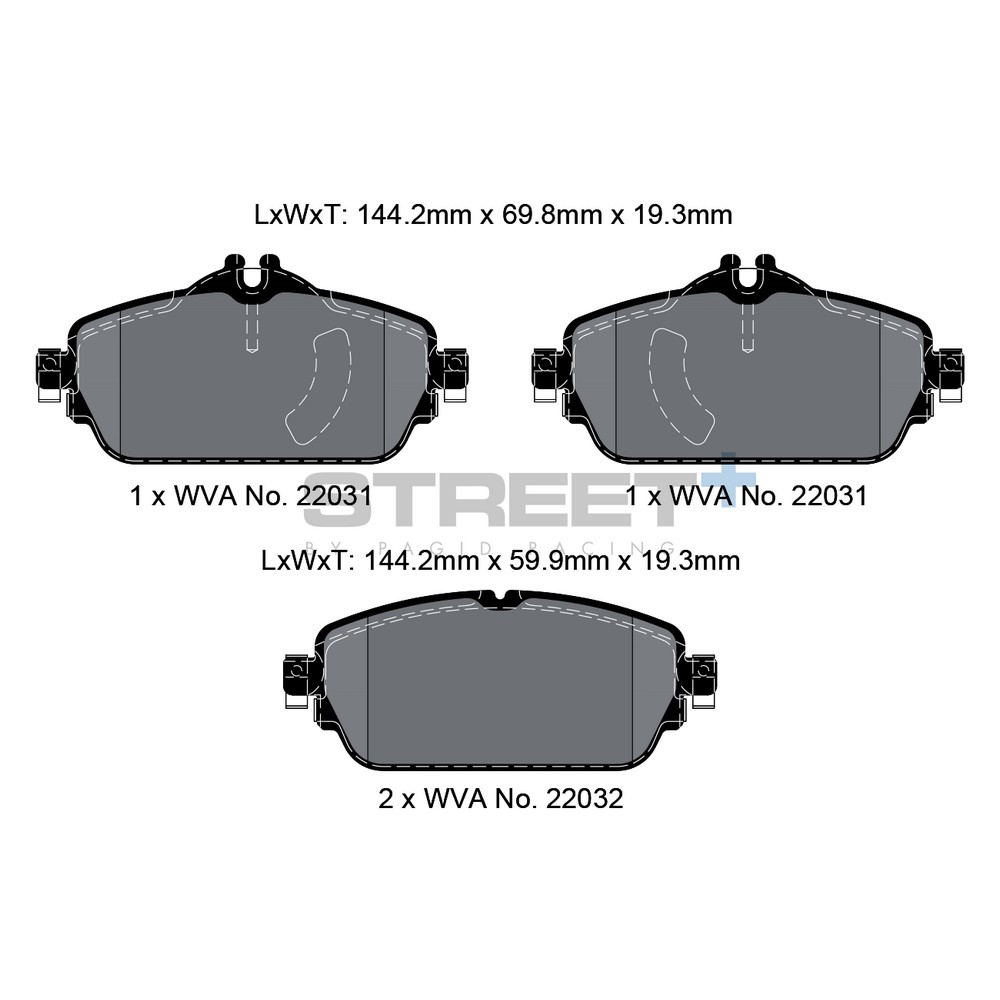 Pastillas de freno Pagid T8008 Street+Array