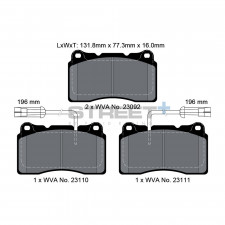 Pastillas de freno Pagid T8017 Street+