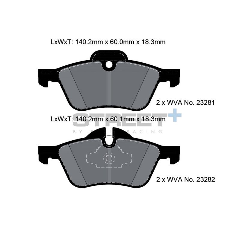 Pastillas de freno Pagid T8020 Street+Array