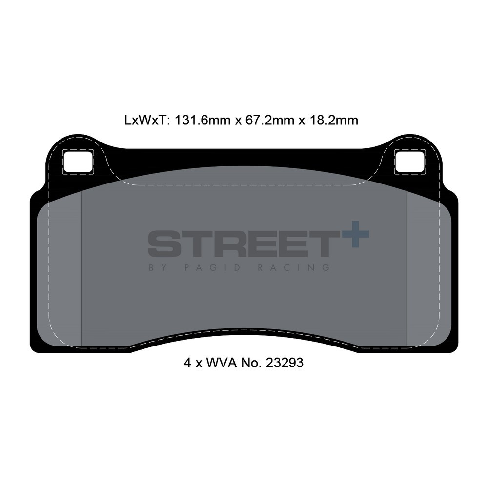 Pastilhas de travão Pagid T8021 Street+Array