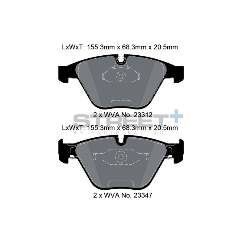Pastillas de freno Pagid T8023 Street+Array