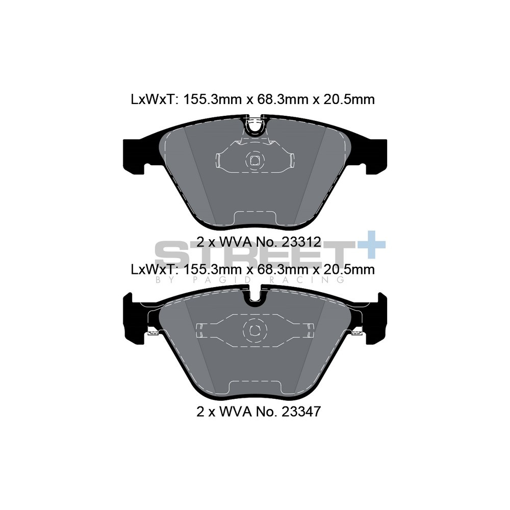 Pastillas de freno Pagid T8023 Street+Array