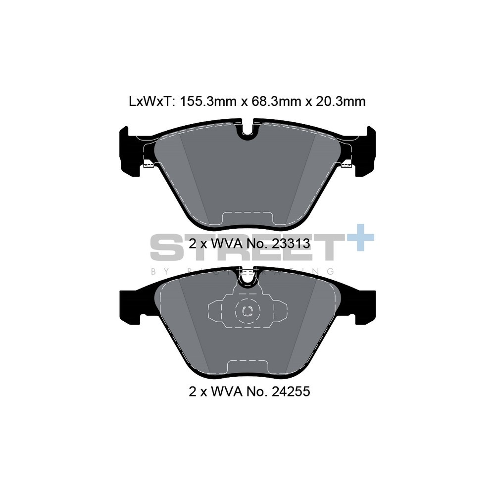 Pastilhas de travão Pagid T8025 Street+Array