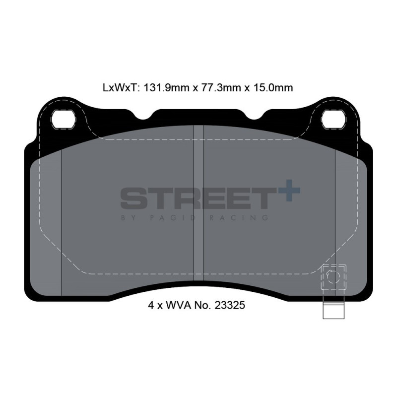 Pastillas de freno Pagid T8026 Street+Array